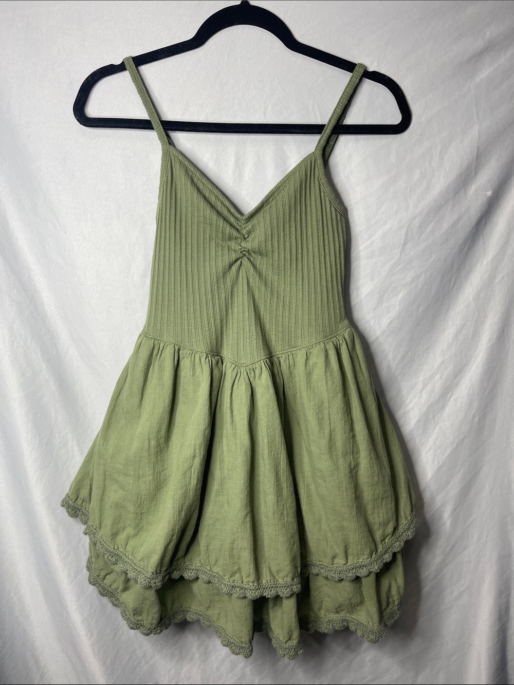 aerie Olive Green Ribbed Tank Top